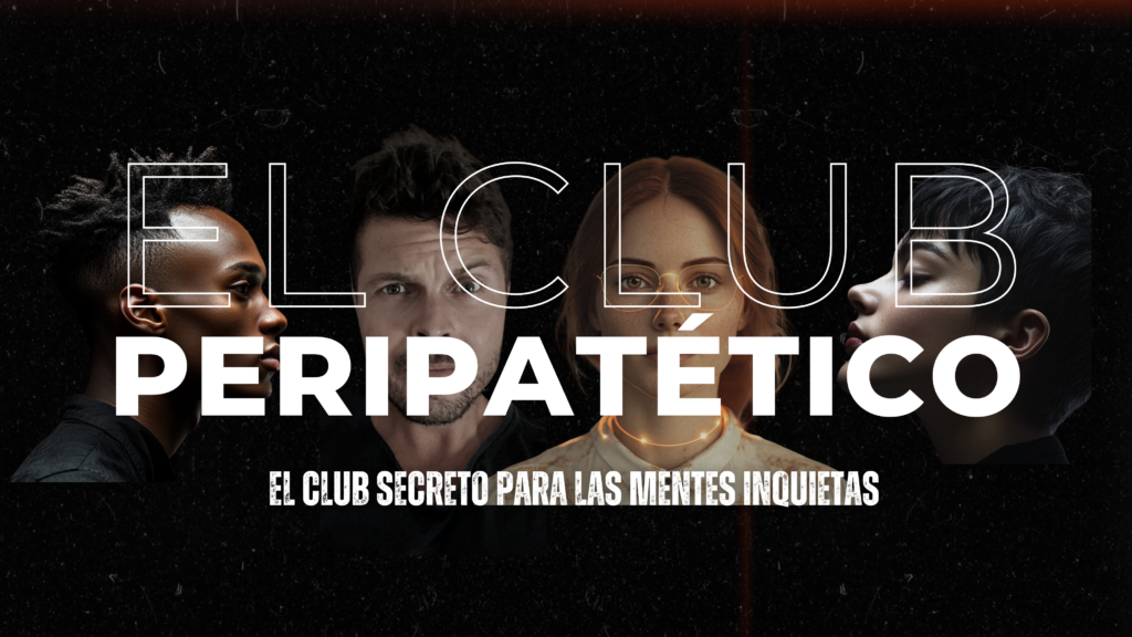 Logo del Club Peripatético, el espacio exclusivo para mentes inquietas que buscan inspiración, crecimiento y conexión.