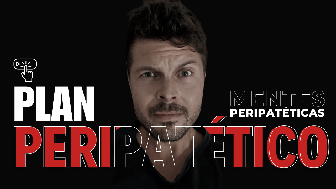 Portada del Plan Peripatético, una guía disruptiva y única diseñada para transformar tu forma de pensar y actuar.